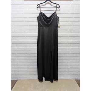 Christina Wu Celebration Women's Black Solid Wedding Attire Gown Size 16 NWT